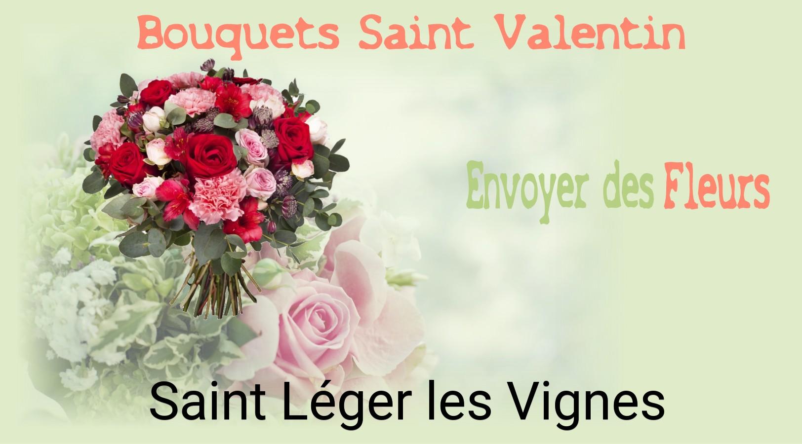 Roses de Saint-Valentin livrées à Saint-Léger-les-Vignes